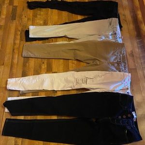 5 pairs of jeans